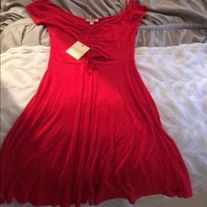 Rolla Coster Red Off the Shoulder Red Dress